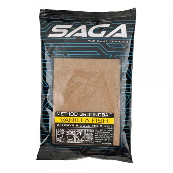 SAGA Method Groundbait Vanilla Fish 900g 3 SAGA Method Groundbait Vanilla Fish 900g