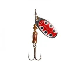 Dam Effzett Standard Spinner Silver Black Dot