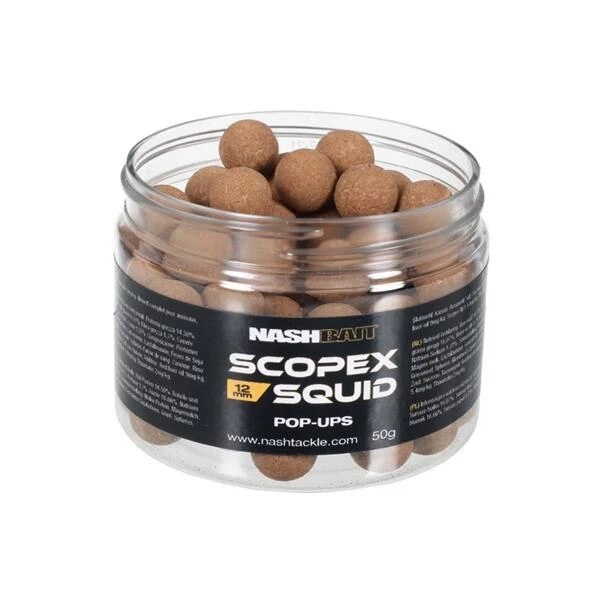 Nash Scopex Squid Pop Ups Natural 3 Nash Scopex Squid Pop Ups Natural