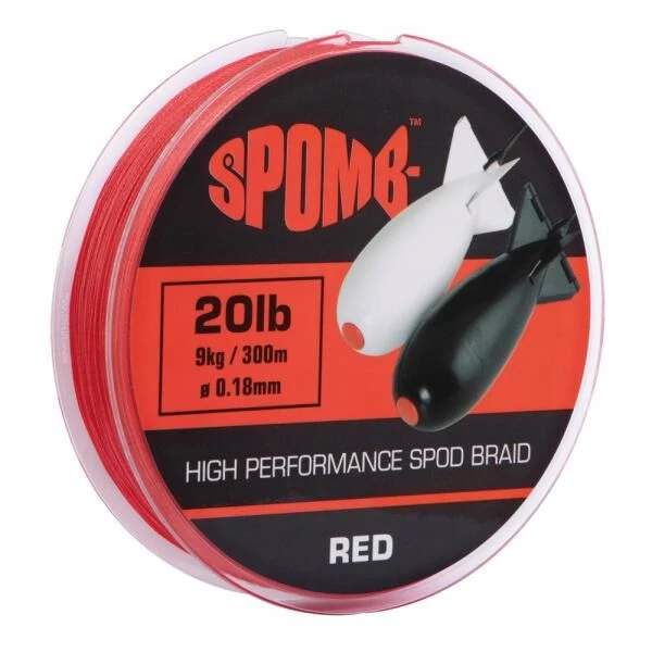 Spomb Braided Spod Line Red 300m 0.18mm - 9kg/20lb 3 Spomb Braided Spod Line Red 300m 0.18mm - 9kg/20lb