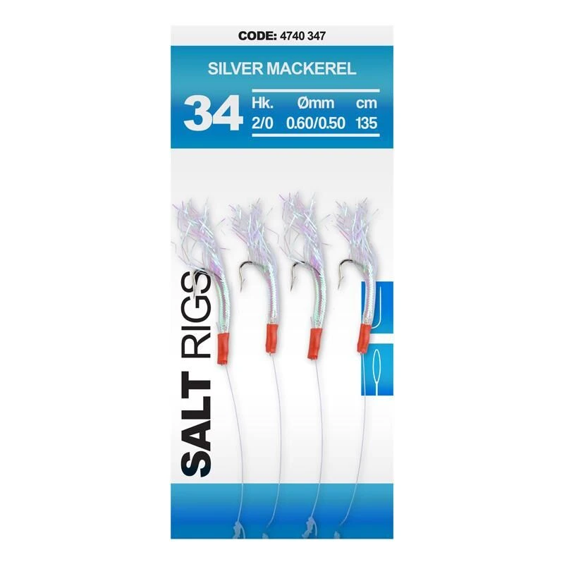 Spro Saltwater Salt Rig #34 Silver Mackrel 3 Spro Saltwater Salt Rig #34 Silver Mackrel