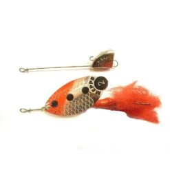 Mepps Lusox Fluo Rood-Zilver