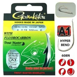 Gamakatsu LS-608n Trout Master Fluorocarbon 200cm